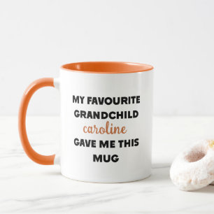 Caneca Nome Personalizado Meu Avô Favorito Me Deu Isto