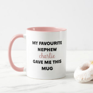 Caneca Nome Personalizado Meu Sobrinho Favorito Me Deu Is