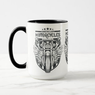 Caneca Nome personalizado "Motocicletas Americanos"