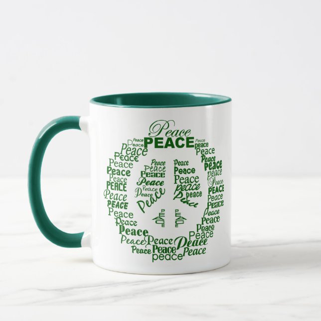 Caneca Nome personalizado Mudanças de paz (Esquerda)