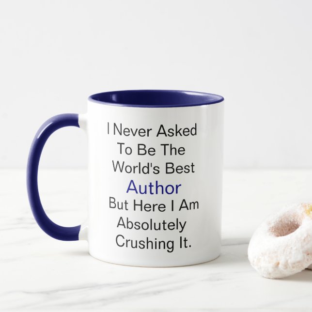 Caneca Nome personalizado nunca solicitado a ser o melhor (Com Donut)