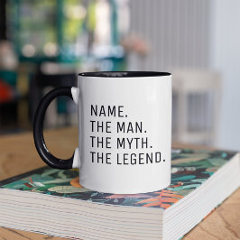 Caneca Nome Personalizado O Homem O Mito A Lenda Café