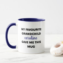 Caneca Nome Personalizado O Meu Neto Favorito Me Deu Isto