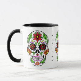 Caneca Nome personalizado Sugar Skull