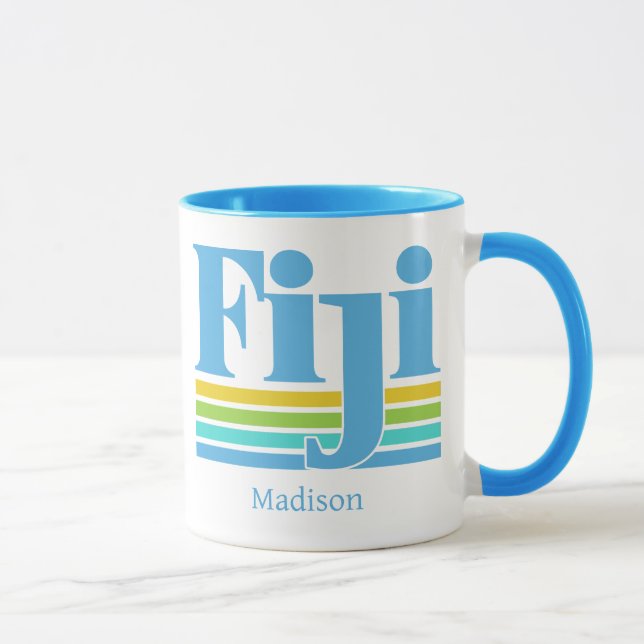 Caneca Nome Personalizado / Texto Fiji (Direita)