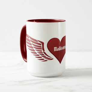 Caneca Nome personalizado Wings of Love mugs
