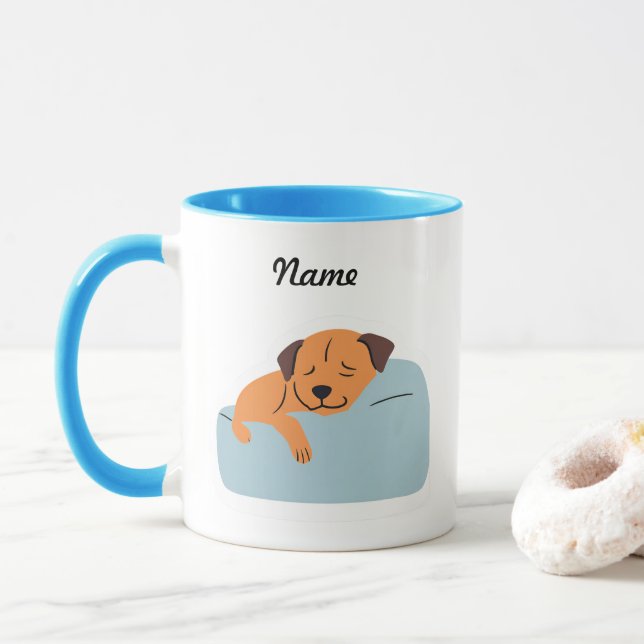 Caneca Nome Personalizável do Cachorro (Com Donut)
