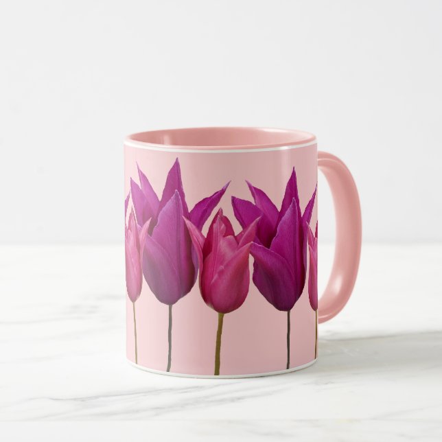 Caneca Nome personalizável Jennifer bonito Ttulip Diverti (Frente Esquerda)