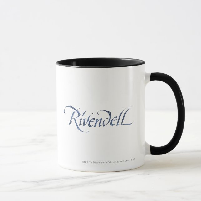 Caneca Nome Rivendell Textuturado (Direita)