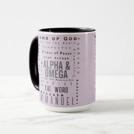 Caneca Nomes Cristãos De Deus, Simples Moderno