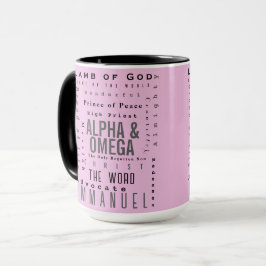 Caneca Nomes Cristãos De Deus, Simples Moderno