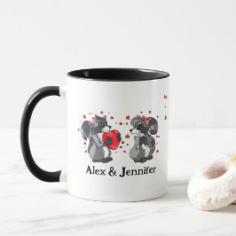 Caneca Nomes de Casais de Amor Personalizados