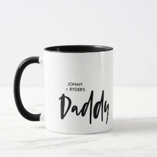 Caneca Nomes de crianças com Pai simples