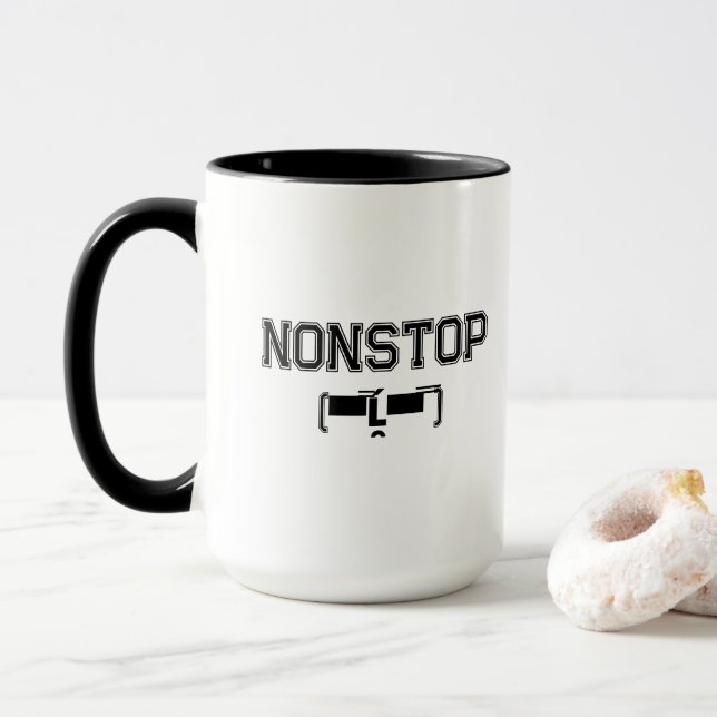 Caneca NONSTOP Gym Motivation Hoodie T Shirt (Com Donut)