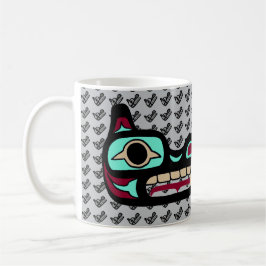 Caneca noroeste personalizada do lobo da costa