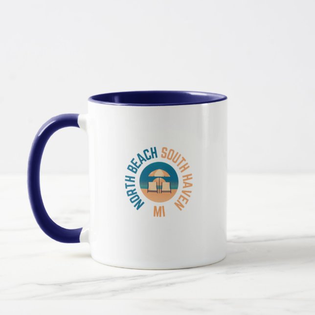 Caneca North Beach South Haven Michigan Coffee Mug (Esquerda)