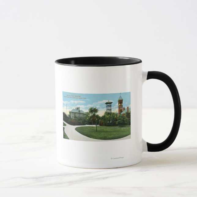 Caneca North Park View of Brownell School, Fire (Direita)