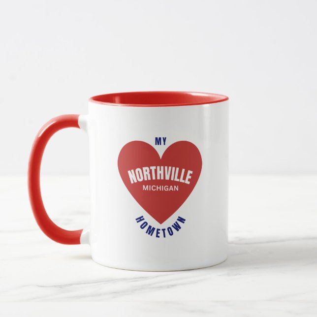 Caneca Northville Michigan Hometown Coffee Mug (Esquerda)