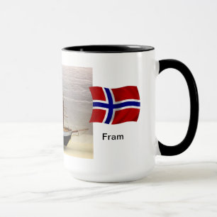 Caneca Noruega, modelo do navio "Fram " de Nansen