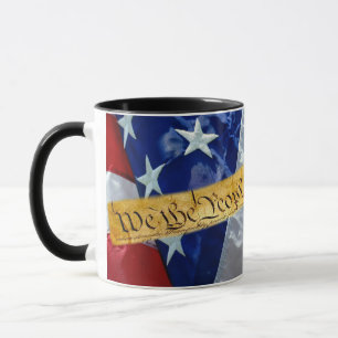 Caneca Nós, A Bandeira Americana Da Pessoas