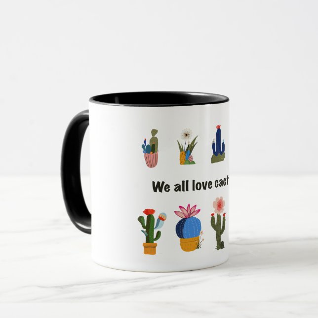 Caneca Nós amamos cacto (Frente Esquerda)