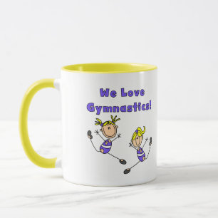 Caneca Nós Amamos Camisetas e Presentes de Ginástica