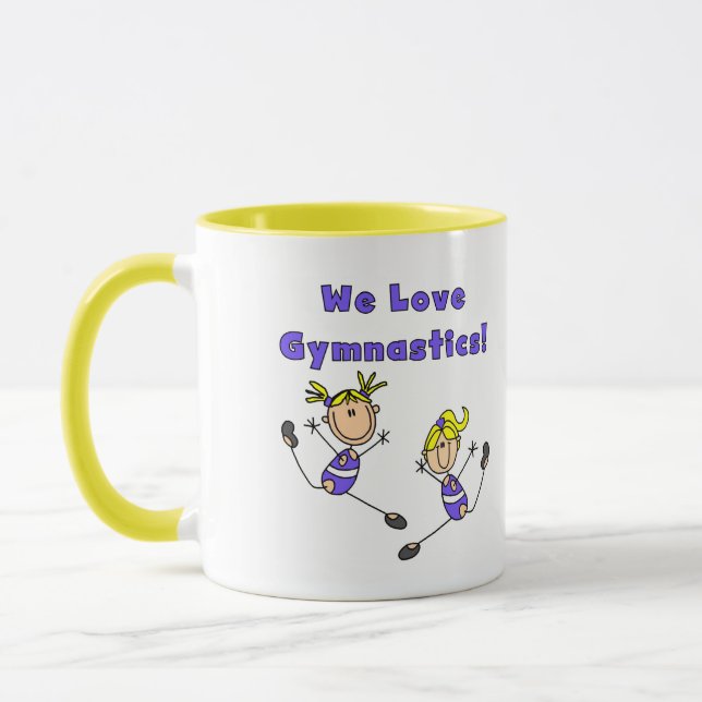 Caneca Nós Amamos Camisetas e Presentes de Ginástica (Esquerda)