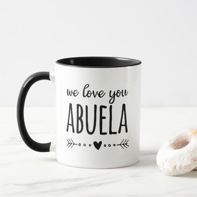 Caneca Nós Amamos Você Vovó (Com Donut)