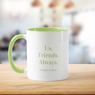Caneca Nós. Amigos. Sempre. Melhor Nome Personalizado de 