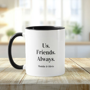 Caneca Nós. Amigos. Sempre. Melhor Nome Personalizado de 