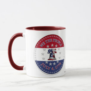 Caneca Nós, o Povo, 4 de Julho de 1776 Sino com 13 e 50 E