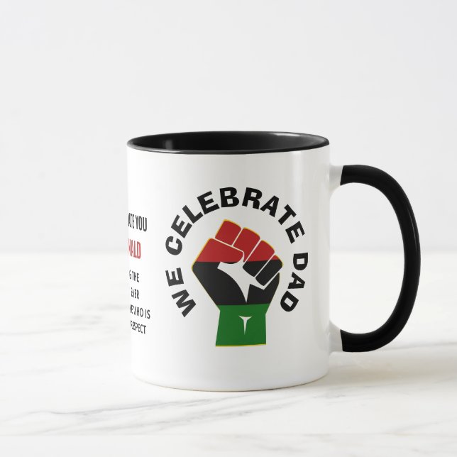 Caneca NÓS personalizados CELEBRAMOS Dia de os pais DE PA (Direita)