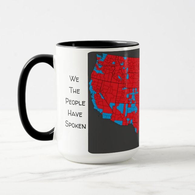 Caneca Nós, Pessoas, Falamos Da Mug De Café Do Mapa Eleit (Esquerda)