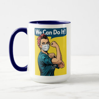 Caneca Nós Podemos Fazer Isso Enfermeira Feminista Rosie 