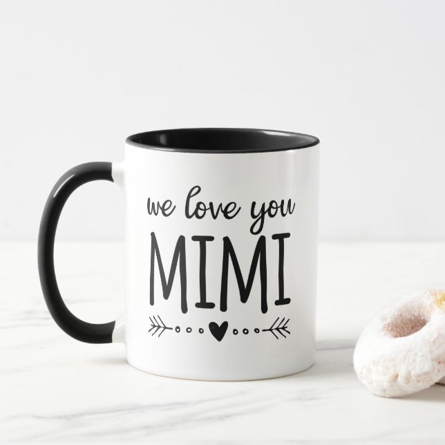 Caneca Nós Te Amamos Mimi (Com Donut)