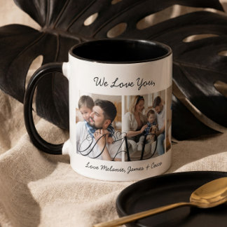 Caneca Nós Te Amamos Papai Foto Personalizada do Dia dos 