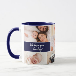 Caneca Nós te amamos Papai! Primeiro dia dos pais Foto Az