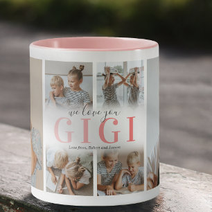 Caneca Nós Te Amo Um Gigi Foto Collage Mug