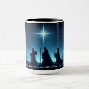Caneca Nós Três Reis Natividade Café Café de Natal