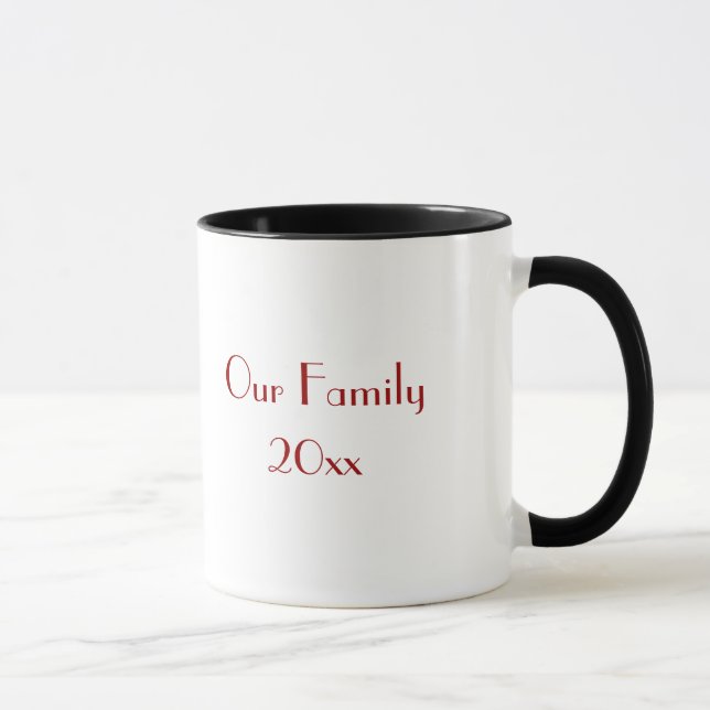 Caneca Nossa Foto De Natal Da Família (Direita)