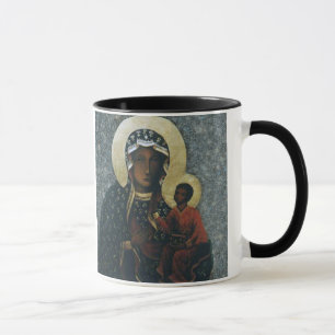 Caneca Nossa senhora da imagem devocional de Czestochowa,