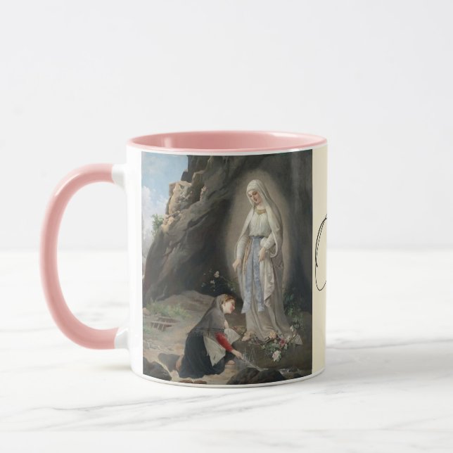 Caneca Nossa Senhora de Lourdes, Santo católico Mug de Ca (Esquerda)