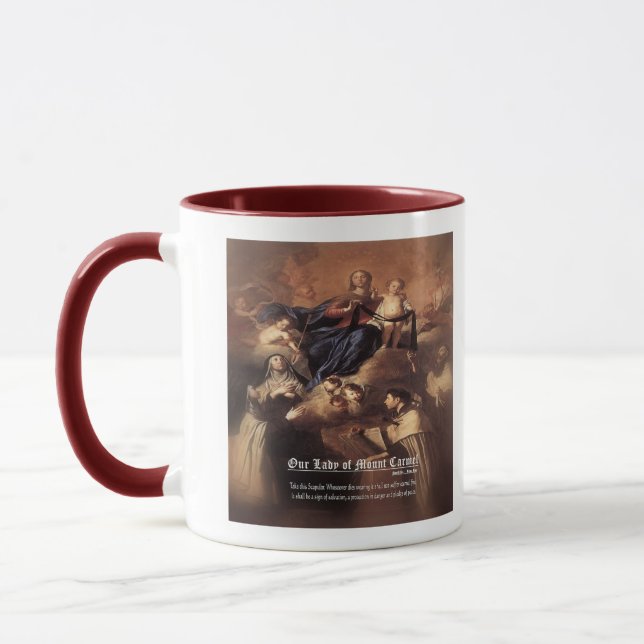 Caneca Nossa Senhora do Monte Carmel Prayer (Esquerda)