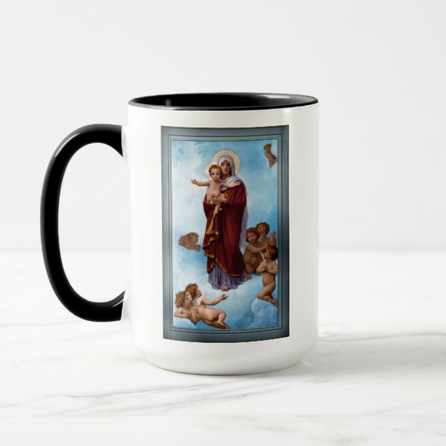 Caneca Nossa Senhora dos Anjos por William Bouguereau (Esquerda)