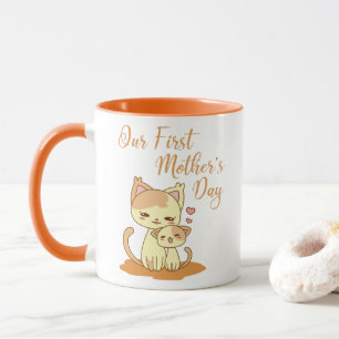 Caneca Nosso primeiro dia de as mães