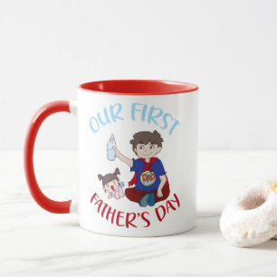 Caneca Nosso primeiro dia de os pais