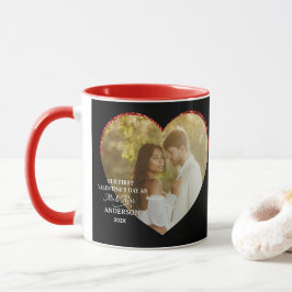 Caneca Nosso Primeiro Dia dos Namorados como Senhor e Sen