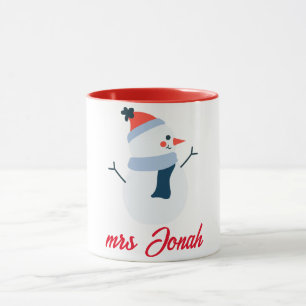 Caneca Nosso Primeiro Natal como Sr. e Sra. Newlywing