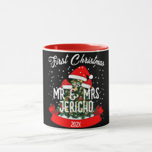 Caneca Nosso Primeiro Natal como Sr. e Sra. Newlywing