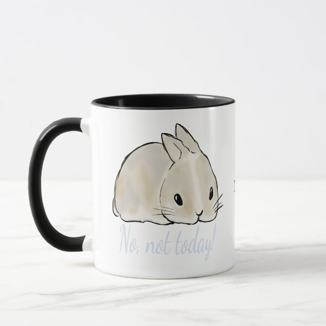 Caneca Not today bunny  (Esquerda)